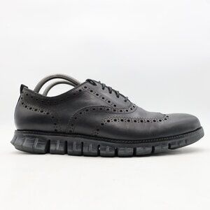 Cole Haan ZeroGrand Men's Size 10 M Black Leather Wingtip Oxford Sneaker C23738